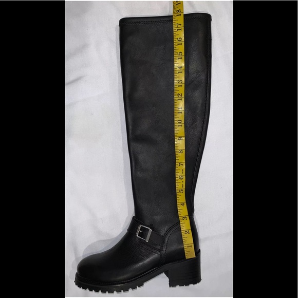 Polo Ralph Lauren Patsie Leather Tall Boots Black - Picture 7 of 10